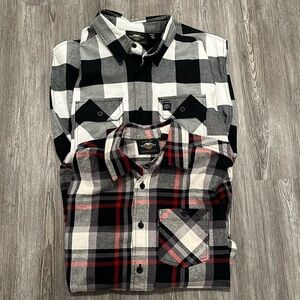 2-pack Harley Davidson flannel shirts